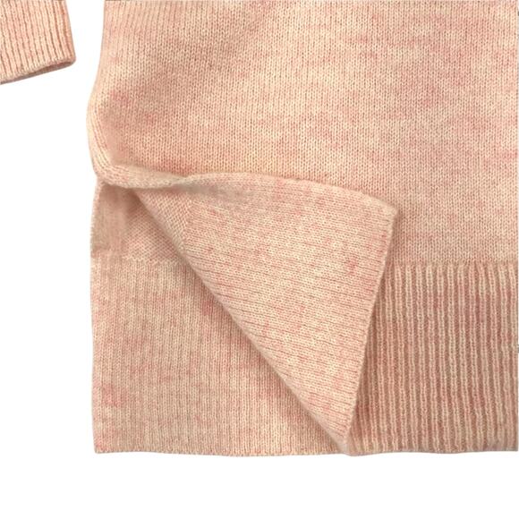 J.CREW 100% Cashmere V-Neck Sweater Women L Peach Lightweight Old Money Office - Picture 6 of 11